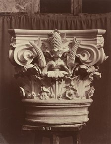 Ornamental Sculpture from the Paris Opera House (Column Fragment), 1865/1874. Creator: Louis-Emile Durandelle.