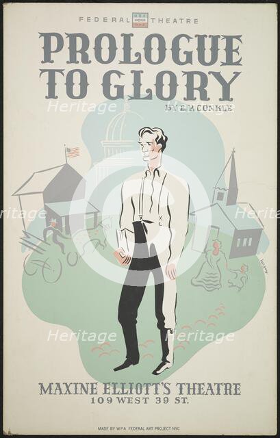 Prologue to Glory 2, New York, 1938. Creator: Unknown.