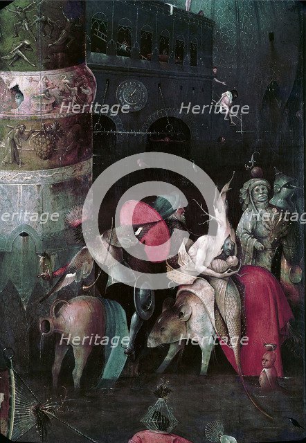 The Temptation of Saint Anthony (Detail of central panel of a triptych), Between 1495 and 1515. Artist: Bosch, Hieronymus (c. 1450-1516)