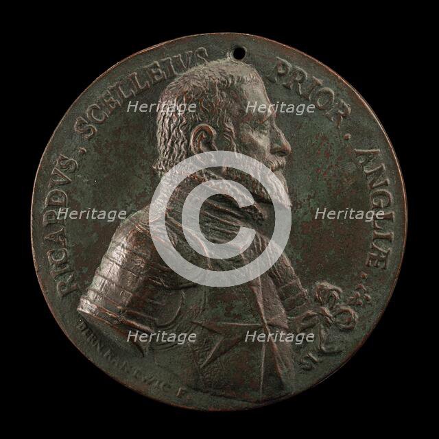 Sir Richard Shelley, c. 1513-c. 1589, Prior of England in Malta and Turcopolier [obverse], 1577 or a Creator: Bernardo Rantvic.