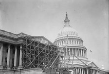 U.S. Capitol - Pediment On House Front; Sculpture By Paul Bartlett, 1916. Creator: Harris & Ewing.