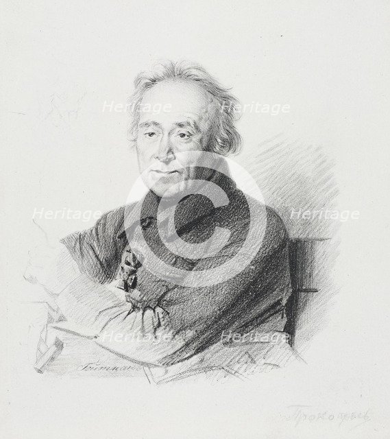 Portrait of the sculptor Ivan Prokofyevich Prokofyev (1758-1828).