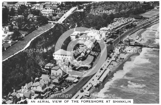 An arial view of the foreshore at Shanklin, 1936. Artist: Unknown