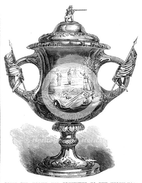 Prize cup, value £100, presented to the North-East London Rifle Corps, 1864. Creator: Unknown.