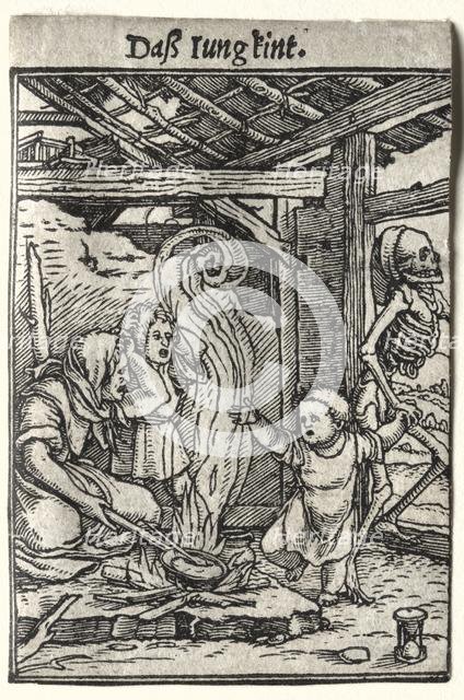 Dance of Death: The Child, c. 1526. Creator: Hans Holbein (German, 1497/98-1543).