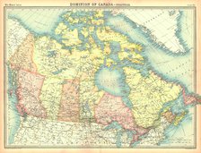 Political map of the Dominion of Canada. Artist: Unknown.
