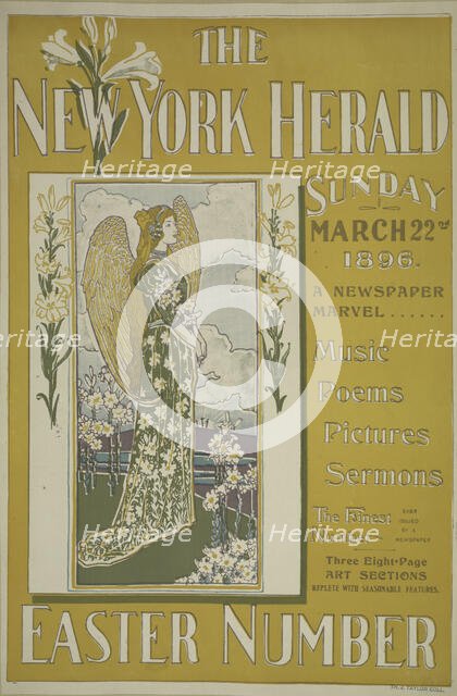 The New York herald. Sunday March 22nd 1896, c1893 - 1897. Creator: Unknown.