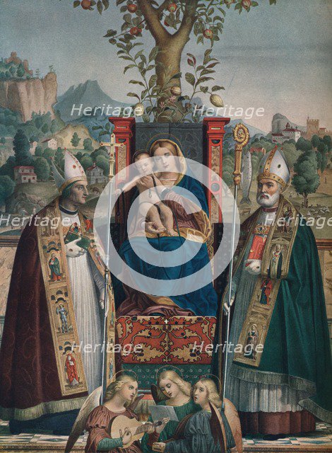 Virgin and Child with Saint Lorenzo Giustiniani and Zeno, 1874, (1903).