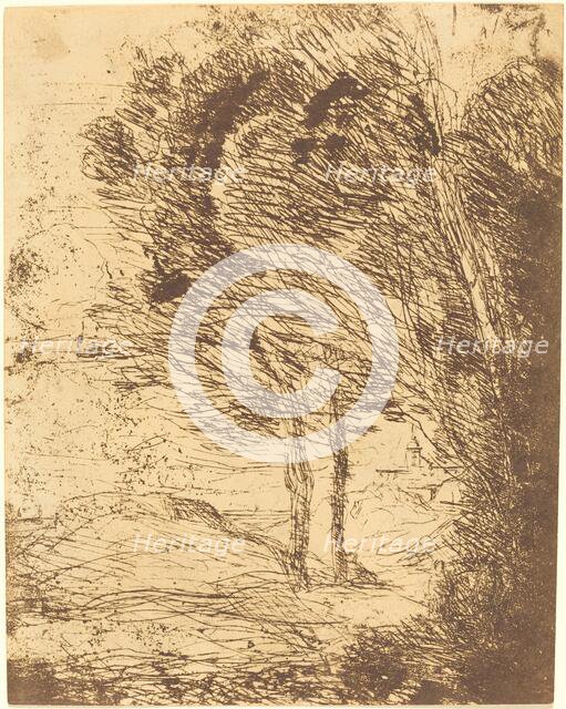 Environs of Genoa (Environs de Genes), 1860. Creator: Jean-Baptiste-Camille Corot.