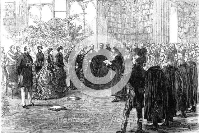 Princess Louisa opening the Inner Temple New Hall, 1870. Creator: Unknown.