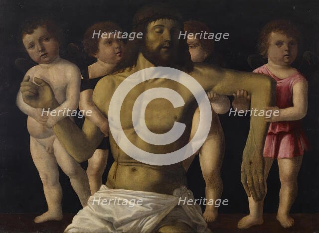 The Dead Christ Supported by Angels, late 1490s. Creator: Filippo Mazzola.