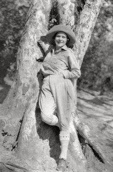 Stella Court Treatt, British adventurer, author and film maker, Maereres, Tanganyika, 1925 (1927).  Artist: Thomas A Glover