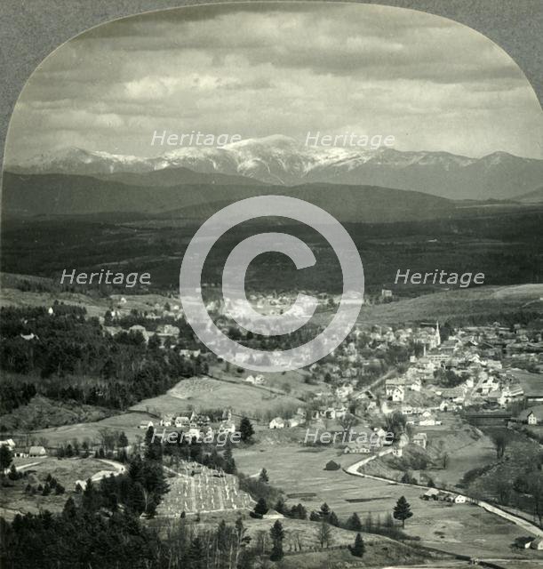 'Across the Valley to the White Mountains - Mt. Washington in Distance, New Hampshire', c1930s. Creator: Unknown.
