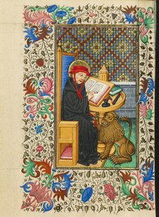 Saint Jerome in His Study; Book of Hours, about 1430-1440. Creator: Fastolf Master.