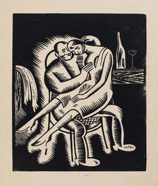 In the Pub, 1920s. Creator: Vasyl' Masyutin.