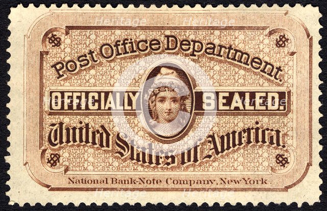 Post Office seal, 1877. Creator: National Bank Note Company.