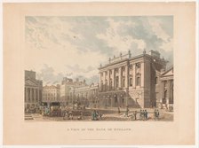View of the Bank of England, 1816. Creator: Daniel Havell.