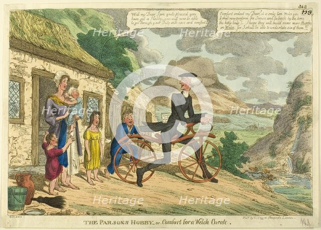 The Parson's Hobby, or Comfort for a Welch Curate, 1819. Creator: Charles Williams.