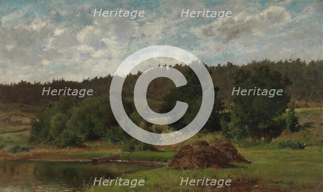 Lakeside Landscape, 1877. Creator: Hjalmar Munsterhjelm.