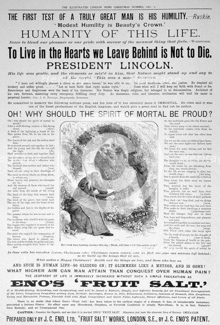 Eno's Fruit Salt advertisement, 1907. Artist: Unknown