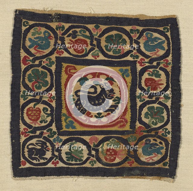 Fragment, Egypt, Roman period (30 B.C.-641 A.D.), 4th/6th century. Creator: Unknown.