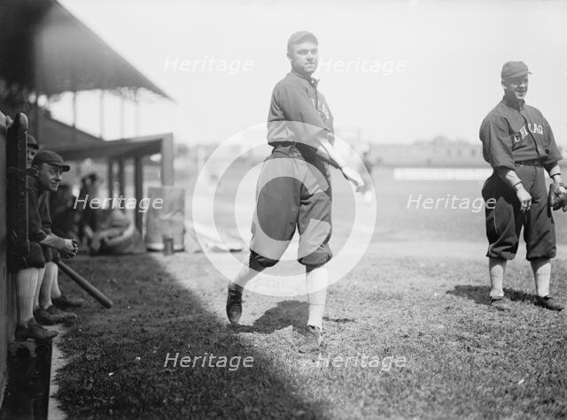 Joe Berger, Walter "Biff" Schaller, "Kid" Gleason, Chicago Al (Baseball), 1913. Creator: Harris & Ewing.