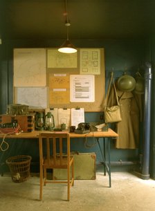 World War I guardroom, Pendennis Castle, Falmouth, Cornwall, 1998. Artist: N Corrie