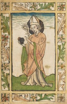 St. Nicholas of Myra (Schr. 1633c), 15th century., 15th century. Creator: Anon.