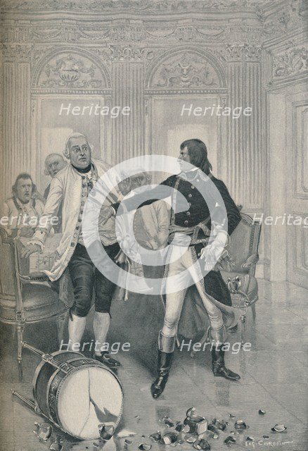 'Bonaparte's Termination of the Interview with the Austrian Envoy', 1896. Artist: Unknown.