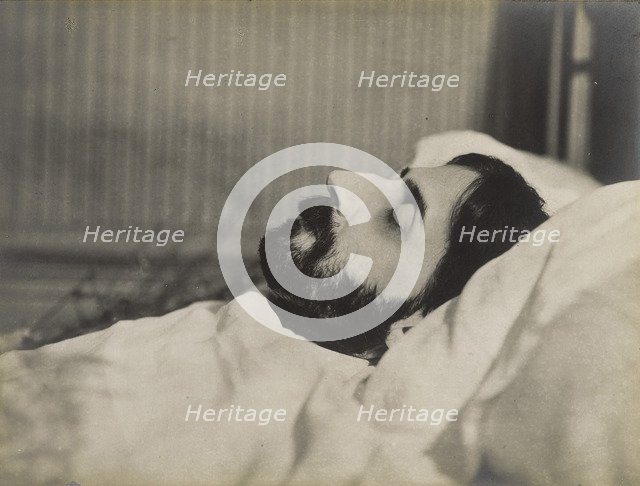 Marcel Proust on his deathbed, 1922.