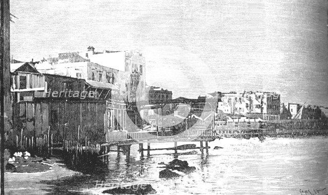 'The Old Harbour, Alexandria', c1882. Artist: Unknown.