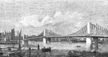 New bridge at Lambeth, 1862. Creator: Unknown.