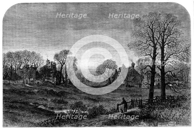 "The Curate of Glevering", Glevering Green - drawn by S. Read, 1861. Creator: Mason Jackson.