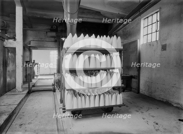 Sugar loaves at a factory, Landskrona, Sweden, after 1907. Artist: Unknown