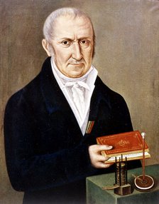 Alessandro Volta (1745-1827) Italian physicist. Artist: Unknown