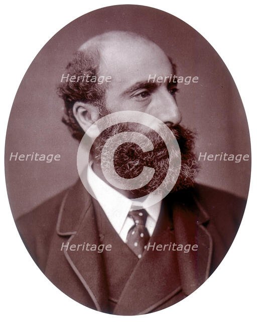 Philip Hermogenes Calderon, artist and Royal Academician, 1882. Creator: Lock & Whitfield.