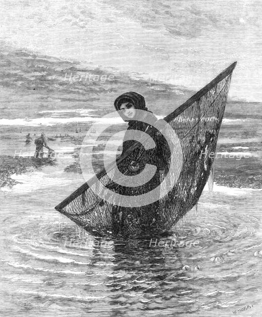 "A Shrimper", by L. Smythe, in the winter exhibition at the French Gallery, Pall-Mall, 1868. Creator: W Thomas.