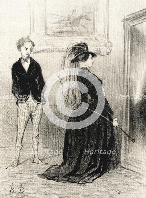 C'est singulier, il ne me vient plus d'idées maintenant.., 1844. Creator: Honore Daumier.