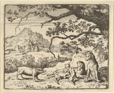 Renard Receives a New Citation from the Badger, 1650-75. Creator: Allart van Everdingen.