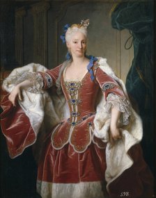 Portrait of Elisabeth Farnese, Queen consort of Spain, 1723. Artist: Ranc, Jean (1674-1735)