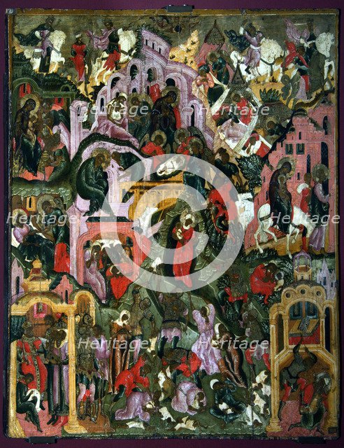 The Nativity of Christ, Second Half of the 17th cen.. Artist: Russian icon  