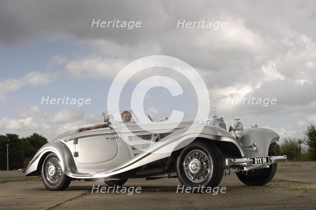 1937 Mercedes Benz 540 k special roadster. Artist: Simon Clay.