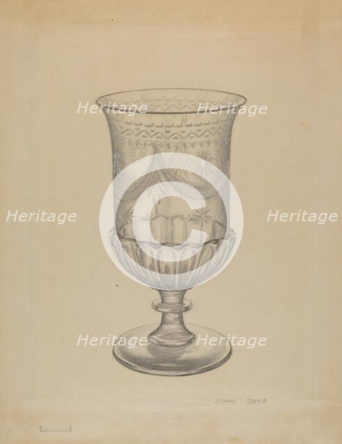 Vase, c. 1936. Creator: John Dana.