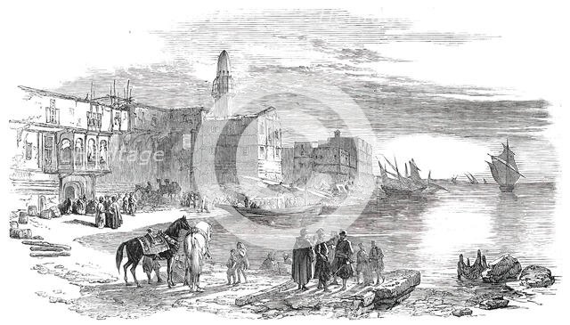 Diorama of the Route of the Overland Mail to India - Leaving Suez, 1850. Creator: Unknown.