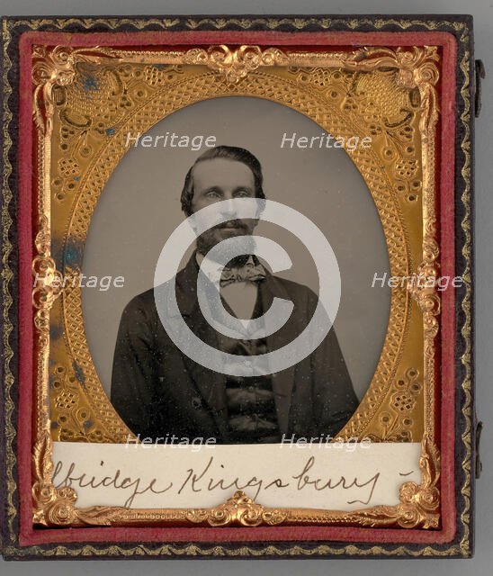 Untitled (Portrait of Albridge Kingsbury), 1862. Creator: Unknown.