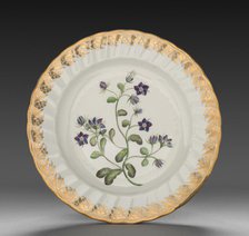 Plate from Dessert Service: Venus Looking Glass, c. 1800. Creator: Derby (Crown Derby Period) (British).