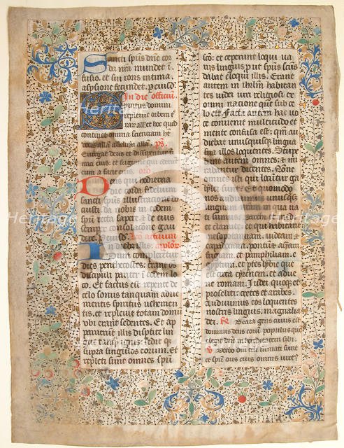 Manuscript Leaf from a Missal, mid-15th century. Creator: Unknown.