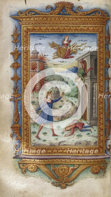 Death of the sons of Medea (Illustration for The Heroides by Ovid), 1485-1499. Artist: Majorana, Cristoforo (active ca. 1480-1494)