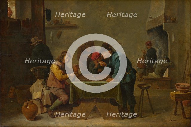 Backgammon Players, c. 1645. Artist: Teniers, David, the Younger (1610-1690)