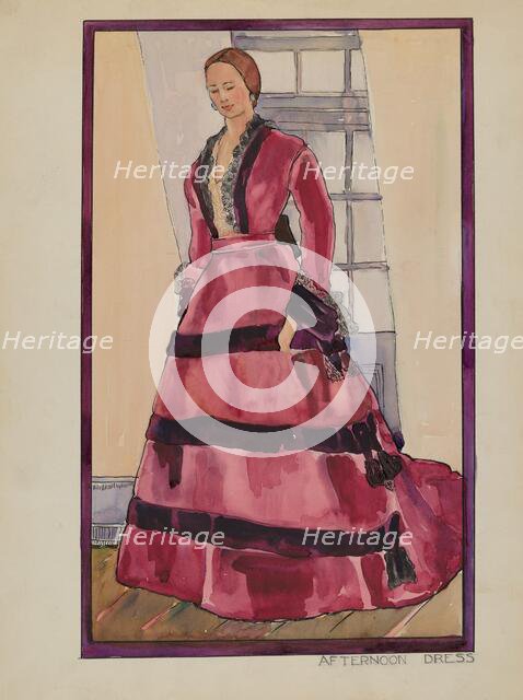 Dress, c. 1936. Creator: Arelia Arbo.